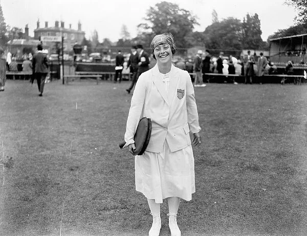 American lawn tennis players. Mrs J B Jessop. 1924