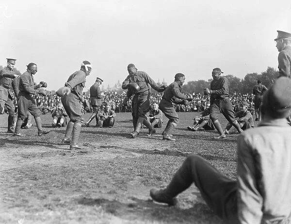 American troops in some of their sports at Hyde Park, London 1919