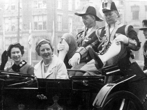 Amsterdam The Netherlands Three day state visit Queen and Prince Philip. Queen Elizabeth