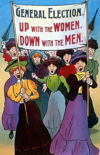 Anti Suffragette Post Card