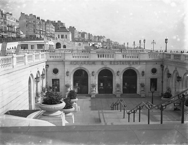 The Aquarium, Brighton seafront, Sussex. 2nd March 1931