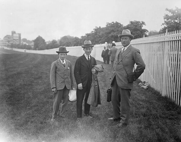 Ascot. Donoghue and his son. 17 June 1924