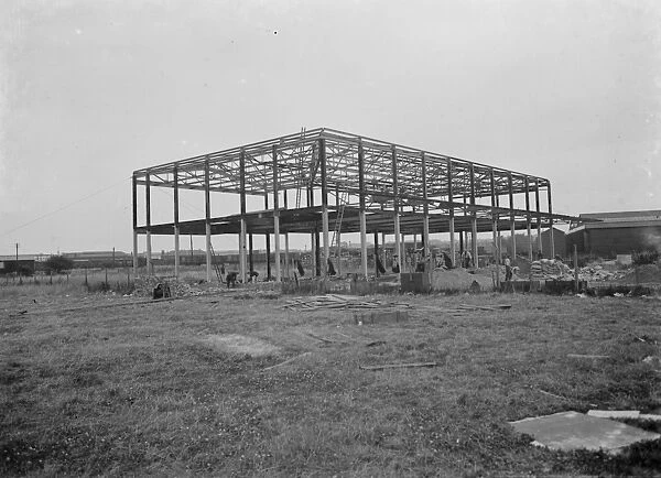 The Ascott Gas, Water, Gesyers Works Ltd, at Neasden under construction. 1937