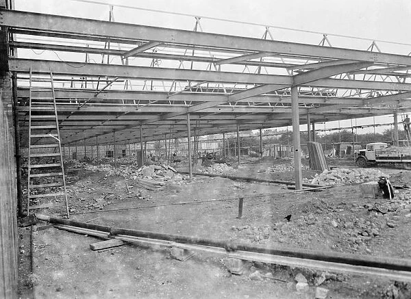The Ascott Gas, Water, Gesyers Works Ltd, at Neasden, under construction. 1937