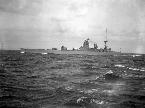 The Atlantic Fleet at Moray Firth. H. M.s Rodney 1928