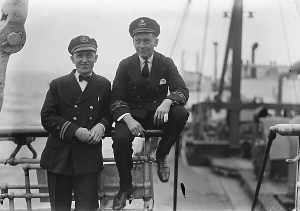 The Atlantic rescue drama. The two operators, Kenneth Upton, Chief wireless operator