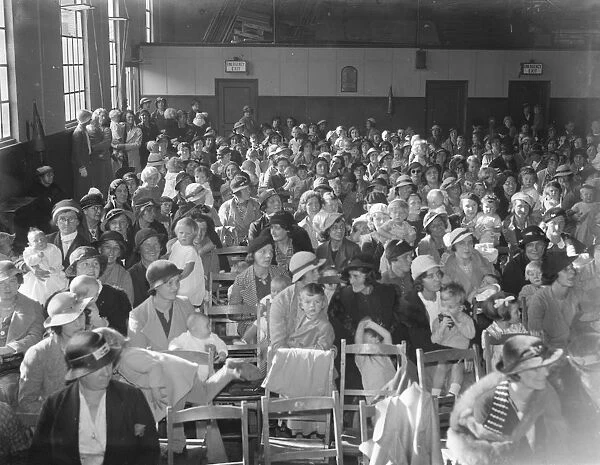 The baby show at Dartford, Kent. 1938