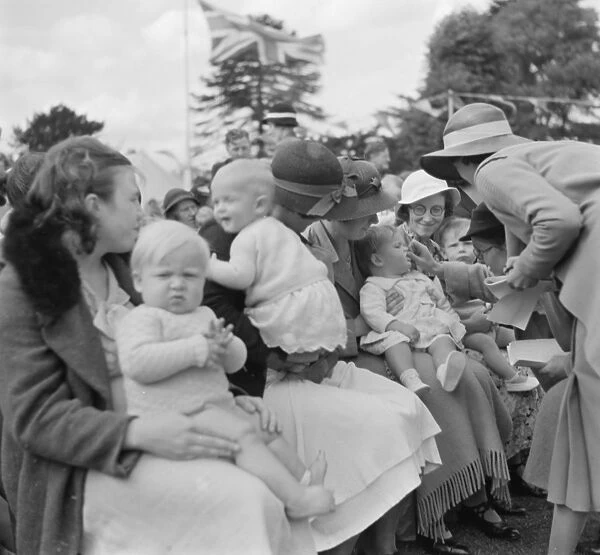 Baby show at Sidcup fete, Kent. 1936