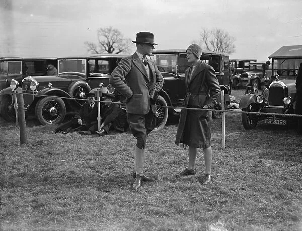Beaufort Hunt point to point at Leighterton. Sir Gerald Fuller and Mrs Robert Vivian