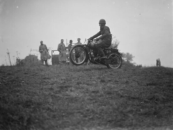 Bermondsey motorcycle scramble at Kingsdown. 3 October 1937
