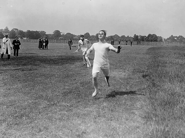 A Blind Runner at St Dunstans, London 21 June 1920