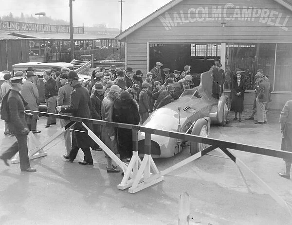 Bluebird out at Brooklands March 28th 1932