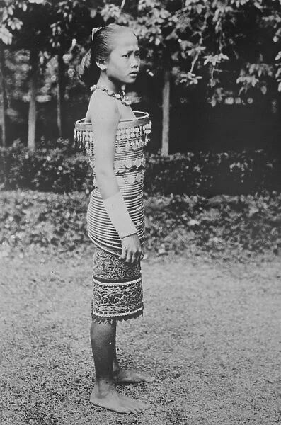 A Borneo Debutante A Dyak maid of higher class photgraphed 6 November 1920