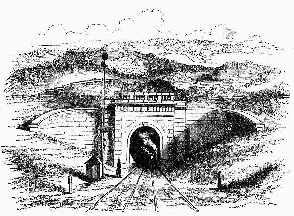 Box tunnel showing the West Portal - Box Tunnel is a railway tunnel in western England