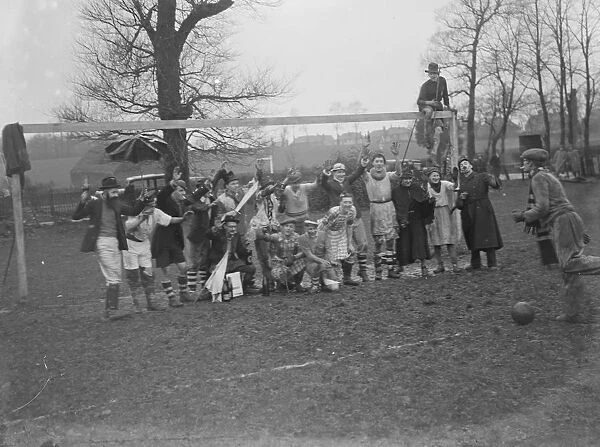 The Boxing Day comic football match played by Sidcup Rovers. 1935