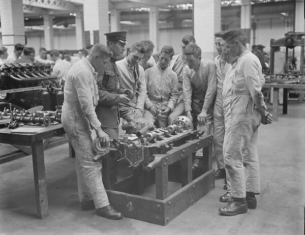 Boy apprentices for Royal Air Force. Air Force School for Aircraft Apprentices at Halton, Bucks
