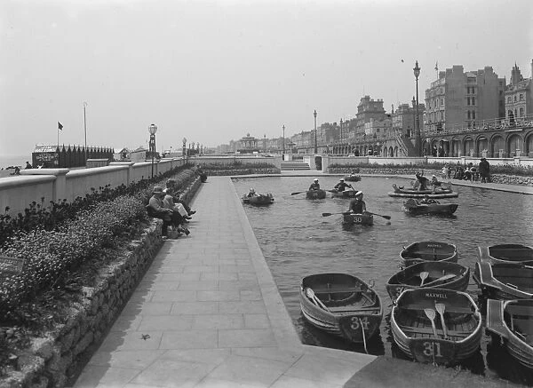 Brighton - boat lake. 1925
