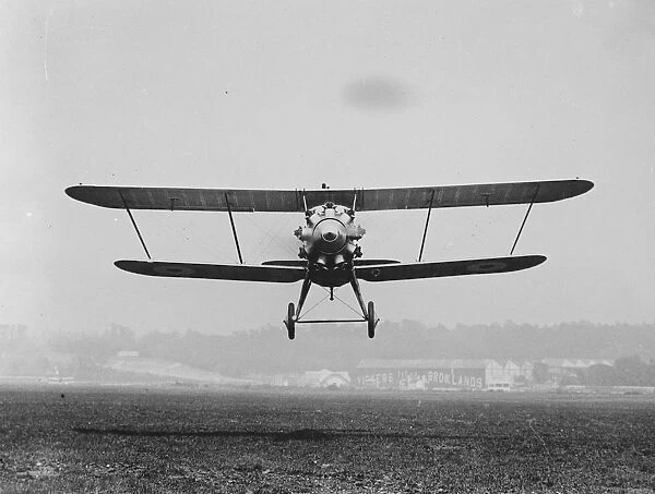 Britains wonderful new fighters for the defence of London. The Hawker Hawfinch in flight