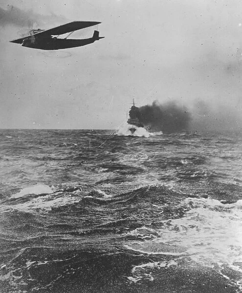 British engined flying boat flies across Atlantic. An interesting picture of the Plus Ultra