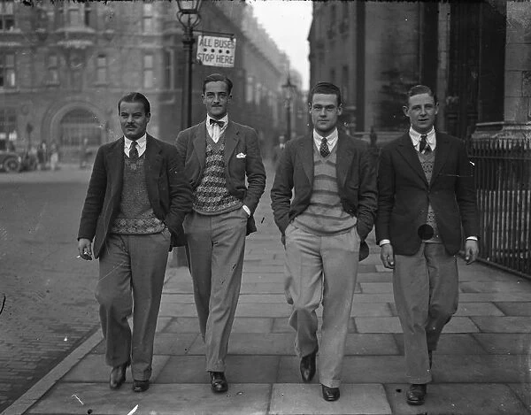 Cambridge University - typical undergraduates 3rd January 1925