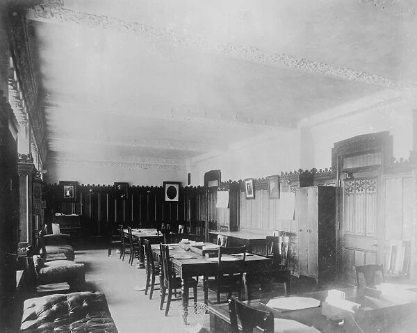 Canadian House of Parliament, Ottawa. Opposition Caucus Room. 1921