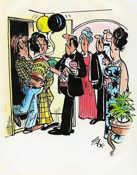 A cartoon by famous cartoonist Sax