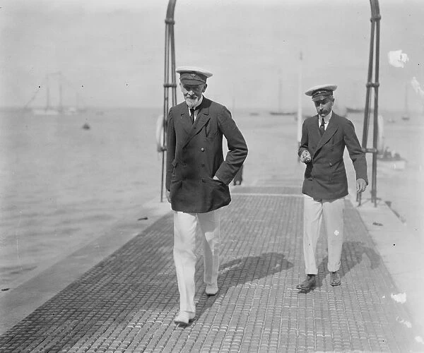 Celebrities at Cowes on Isle of Wight, of the South Coast of England The Duke of Leeds