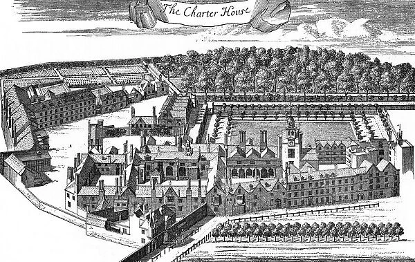 The Charter House, Finsbury, London in 1755. Granted 1545 to Sir Edward North. Finally