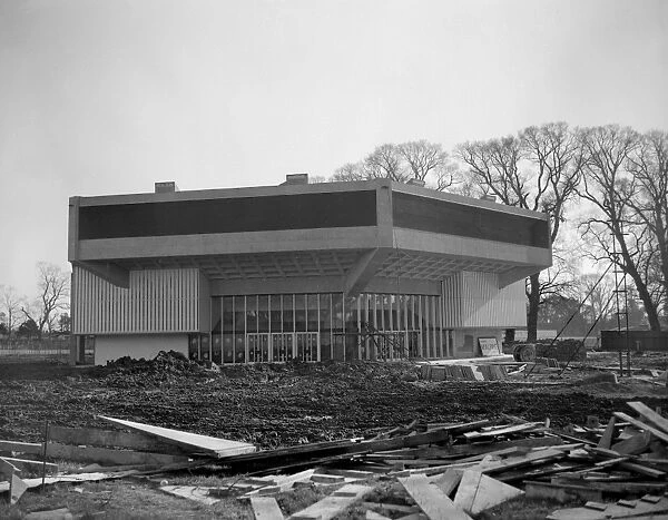 Chichester Festival Theatre under construction in Sussex 15 February 1962