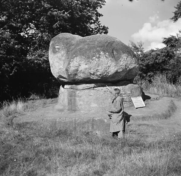 The Chiding Stone in Chiddingstone, Kent. 1936