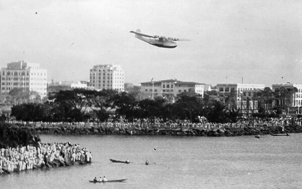 China clipper , arrives at Manilla after first trans pacfic air mail flight