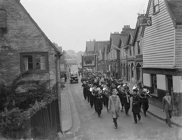 Church parade in Foots Cray, Kent. 11 October 1936