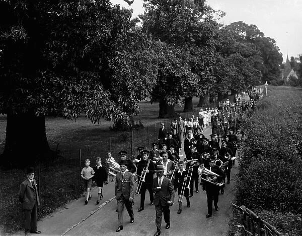Church parade in Foots Cray, Kent. 1936