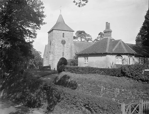 The church in the pretty village of Balcombe in Sussex. 8 October 1931