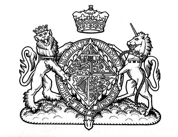 The coat of arms of Princess Elizabeth
