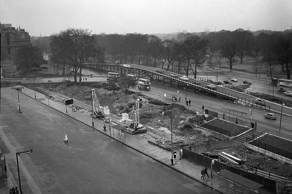 The construction of the overpass - just one section of the wider Marble Arch - Park