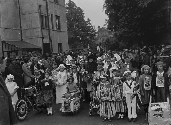 The Coronation Carnival through the street of Stone, Kent, to celebrate the coronation