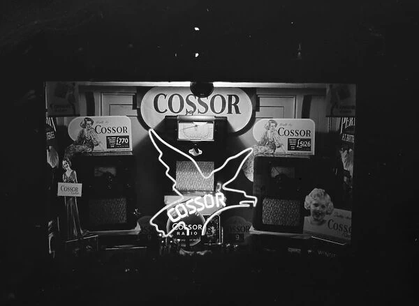 Cossor wireless display in Harnes, Foots Cray, Kent. 1937