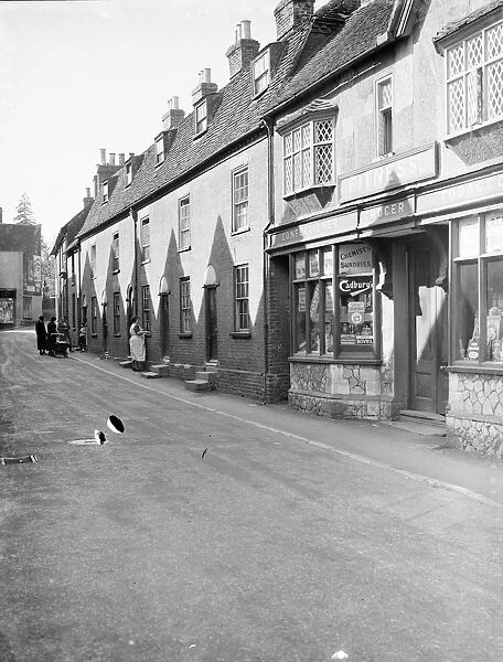 Cottages and shop in Aylesford, Kent. 1938