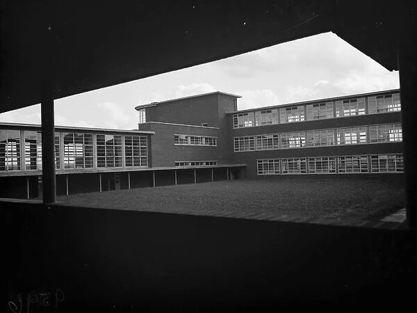 The County School for Boys in Sidcup, London. An external view of the new building