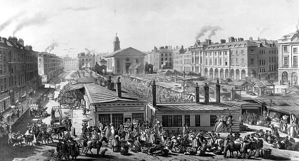 Covent Garden Market. Henry Austen (1771-1850), the fourth brother of Jane Austen