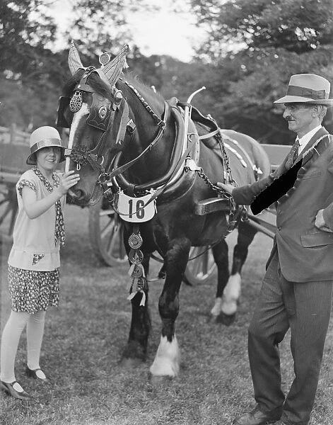 Cowdray Park Horse Show. Hon Daphne Pearson, Youngest daughter of Lord Cowdray 1929