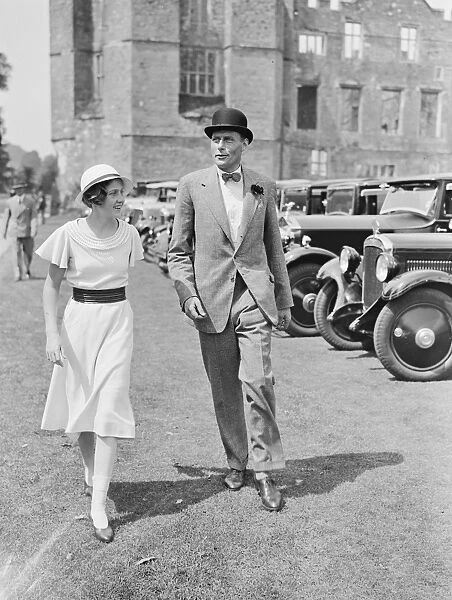 Cowdray Park Polo Week Lord Barnby and Hon Daphne Pearson 1933