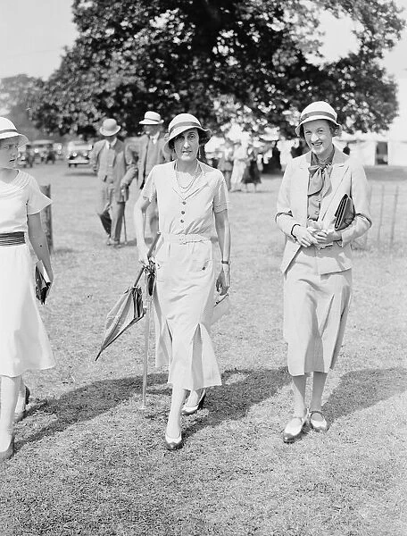 Cowdray Park Polo Week Viscountess Cowdray and Mrs F E B Wignall 1933