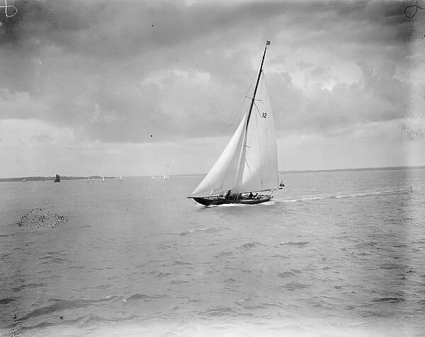 Cowes Regatta, Isle of Wight. Mr E Lasts Noreen. ( outter ). 1 August 1922