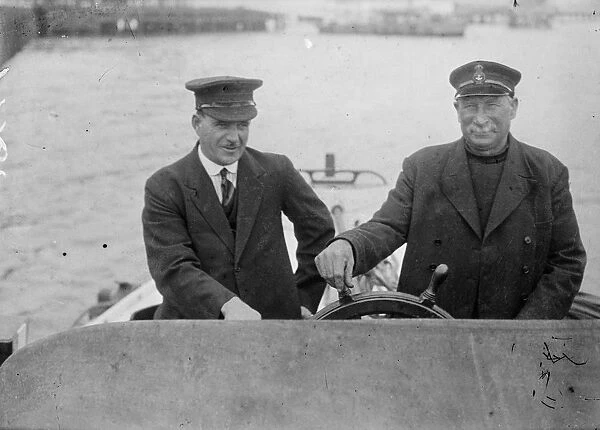 Coxswain Sidney Page of Southend lifeboat wins 2 awards in a year. 15 December 1934
