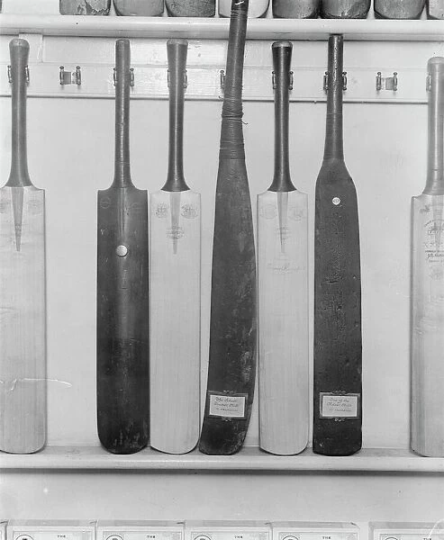 Cricket Bat Making at John Wisdens Centre the oldest bat in existence ( 1750 )