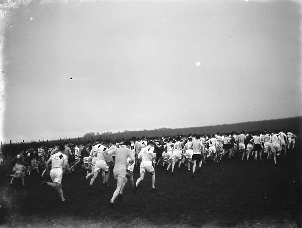 Cross country race Darenth, Kent. 1937