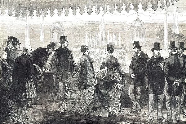 Czar Alexander II and the Royal party at The Crystal Palace 23rd May 1874
