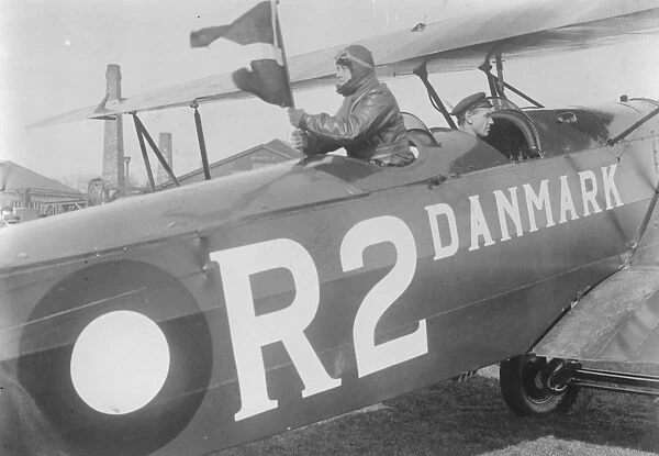 Danish airmens flight to Tokyo. Danish airmen are now engaged in a flight